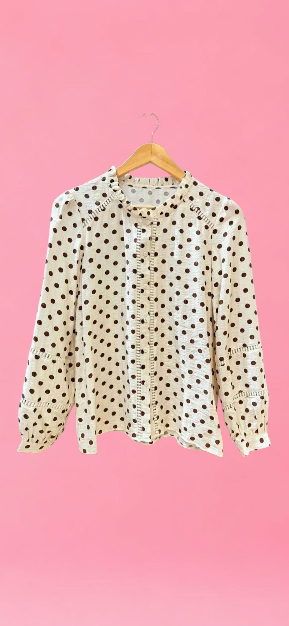 Chemise à pois
